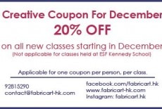 Fabric Art Learning Centre Kids Arts Class sewing class Kennedy Town